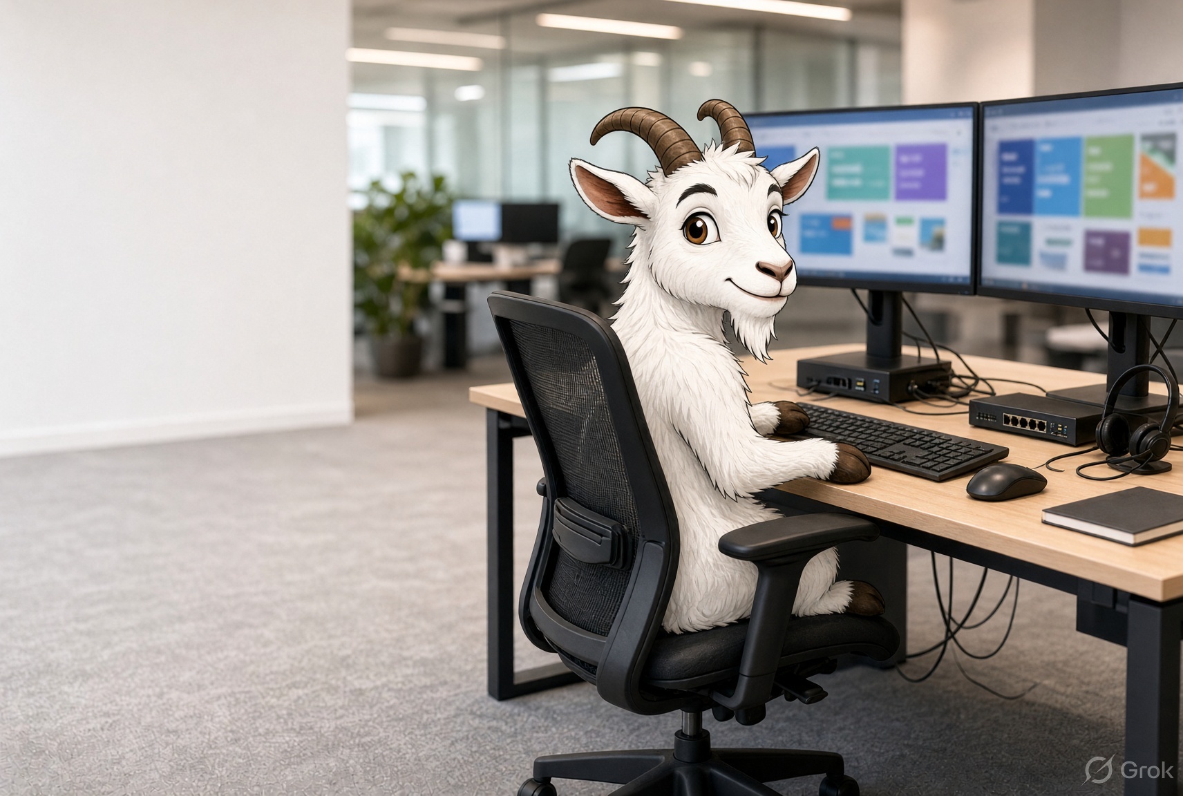 IT GOAT working at a help desk
